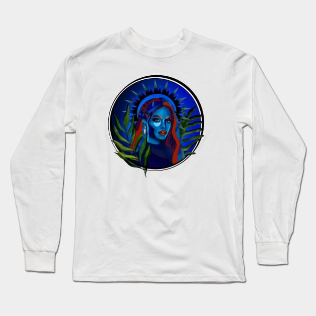 Deep Sea Queen Long Sleeve T-Shirt by DoniGR